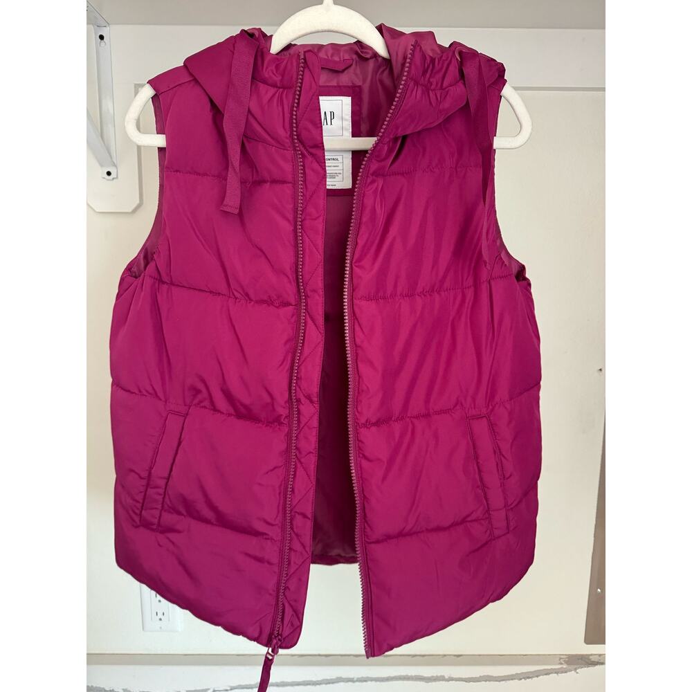 Gap ColdControl‎ Water Resistant Puffer Vest Size XS Pink / Merlot